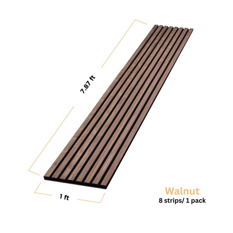 Walnut Acoustic Slat Wood Panel Wall 8ft 1 Pack 100 Real Oak   Walnutsize 99 768x768 